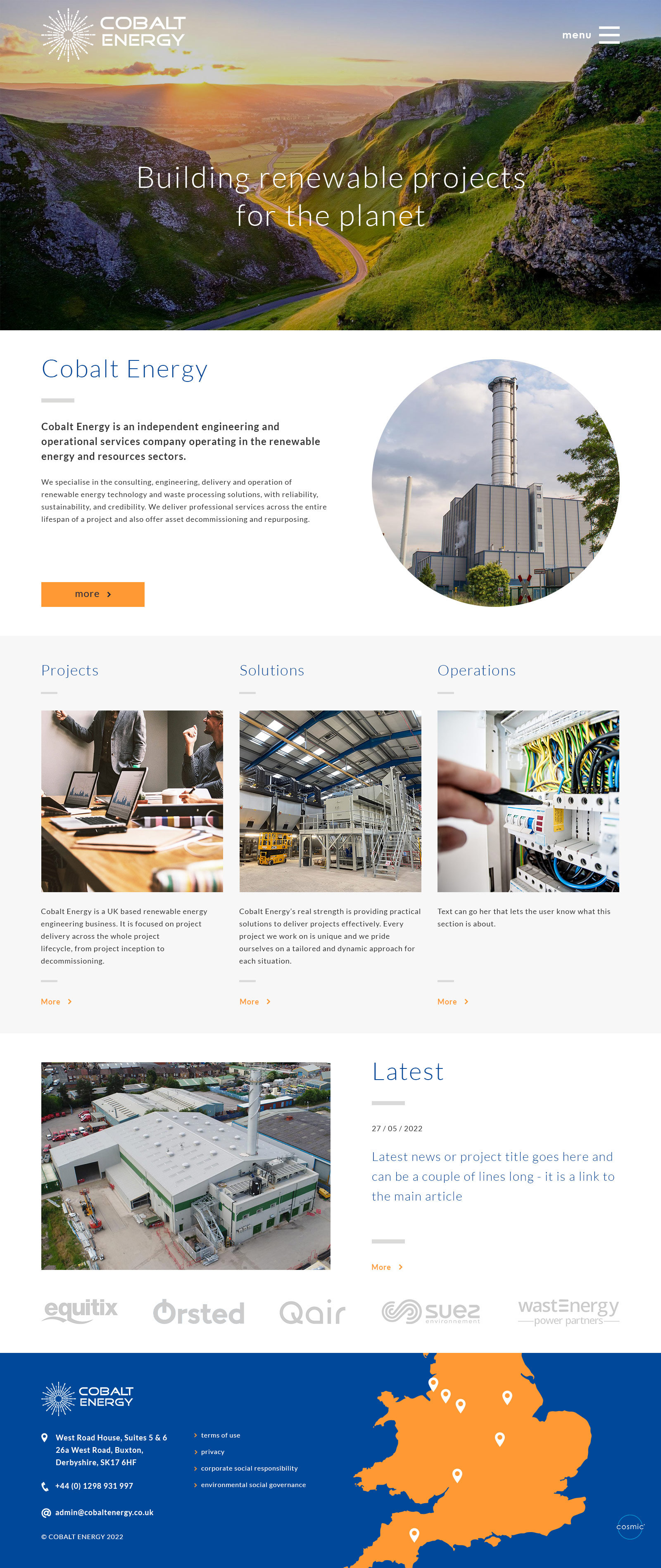 Colbalt Energy - Orange Map