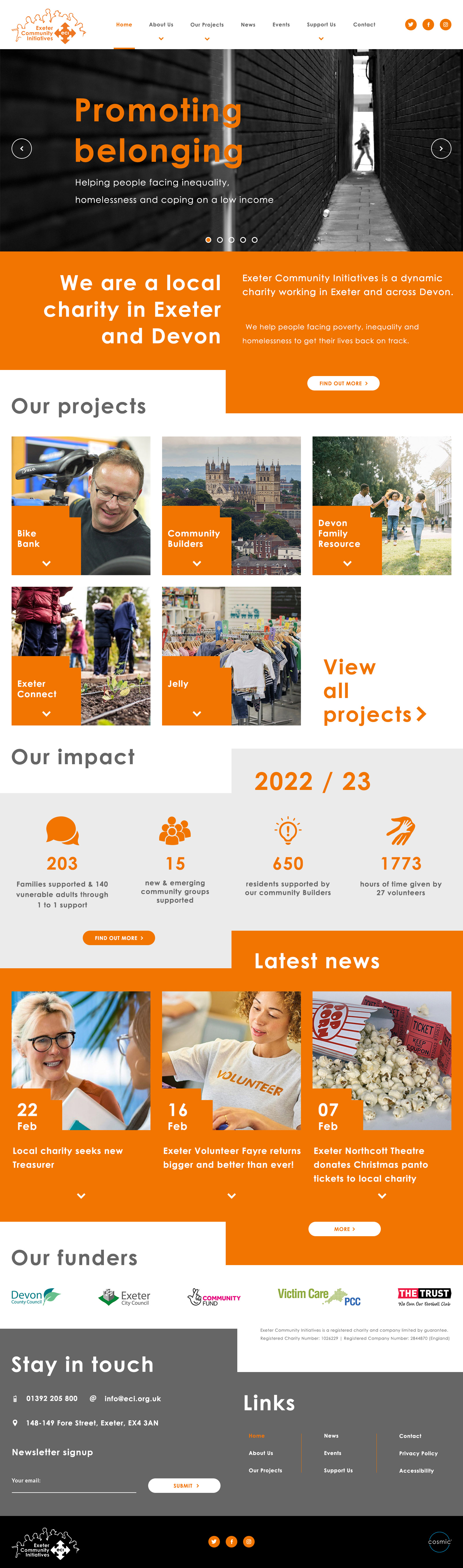 Exeter Community Initiatives - Design 1